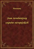 Stan teraźniejszy czynów europejskich - ebook