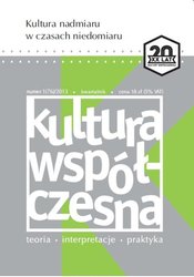 : Kultura Współczesna - e-wydanie – 1/2013