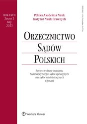 : Orzecznictwo Sądów Polskich - e-wydanie – 2/2023