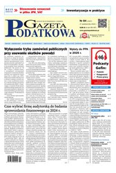 : Gazeta Podatkowa - e-wydanie – 84/2024