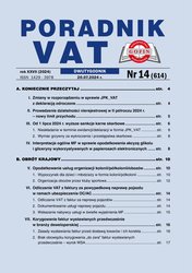 : Poradnik VAT - e-wydania – 14/2024