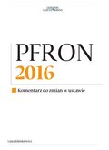 PFRON 2016. Komentarz do zmian w ustawie - ebook