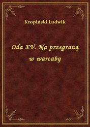 : Oda XV. Na przegraną w warcaby - ebook