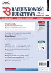 : Rachunkowość Budżetowa - e-wydanie – 22/2023